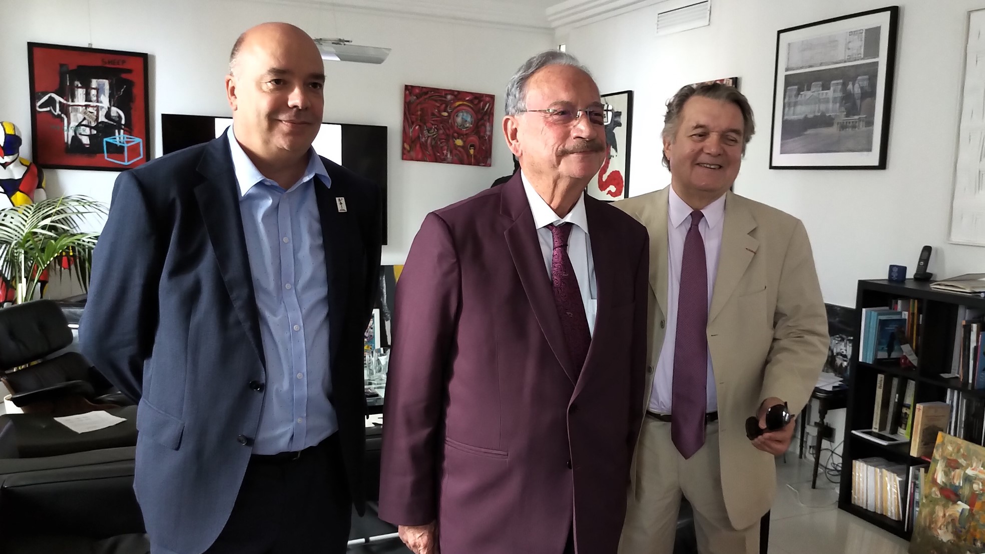 Jean-Michel Rapaire, Daniel Boéri et Jean L’Herbon de Lussats © La Gazette de Monaco